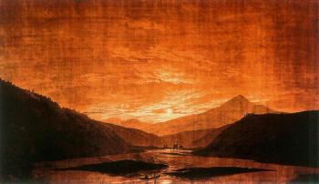卡斯帕爾 大衛 弗裡德裡希 Mountainous River Landscape 卡斯帕爾 大衛 弗裡德裡希 Mountainous River Landscape